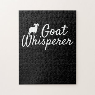Goat Whisperer Cute Goat Lover Farm Animal Farming Jigsaw Puzzle