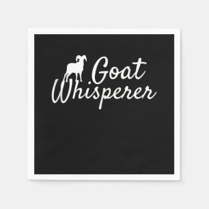 Goat Whisperer Cute Goat Lover Farm Animal Farming Napkin