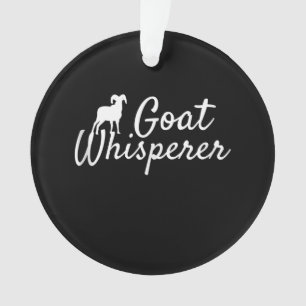 Goat Whisperer Cute Goat Lover Farm Animal Farming Ornament