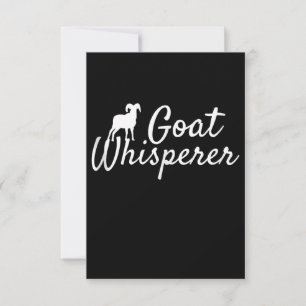 Goat Whisperer Cute Goat Lover Farm Animal Farming Thank You Card