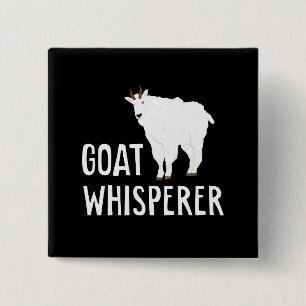 Goat Whisperer Funny Goat Farm Tshirt Pet Goat 15 Cm Square Badge