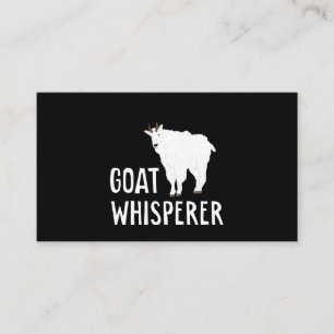 Goat Whisperer Funny Goat Farm Tshirt Pet Goat Business Card