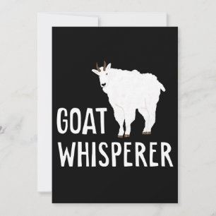 Goat Whisperer Funny Goat Farm Tshirt Pet Goat Holiday Card
