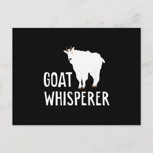 Goat Whisperer Funny Goat Farm Tshirt Pet Goat Holiday Postcard