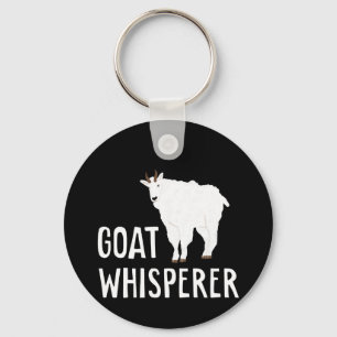 Goat Whisperer Funny Goat Farm Tshirt Pet Goat Key Ring