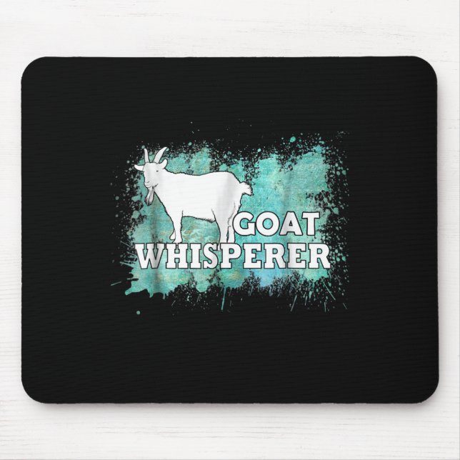 Goat Whisperer Goats Farmer Mouse Pad (Front)