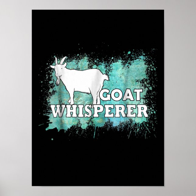 Goat Whisperer Goats Farmer Poster (Front)
