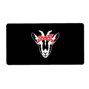 Goat With A Bandanna Funny Goat Lover Womens
