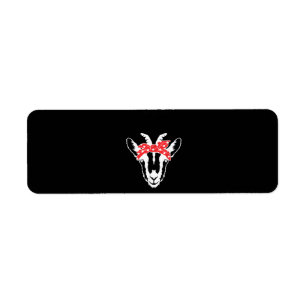 Goat With A Bandanna Funny Goat Lover Womens Return Address Label