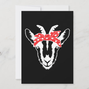 Goat With A Bandanna Funny Goat Lover Womens Save The Date