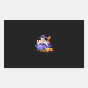 Goat With Hat Candy Pumpkin Halloween Gift Rectangular Sticker