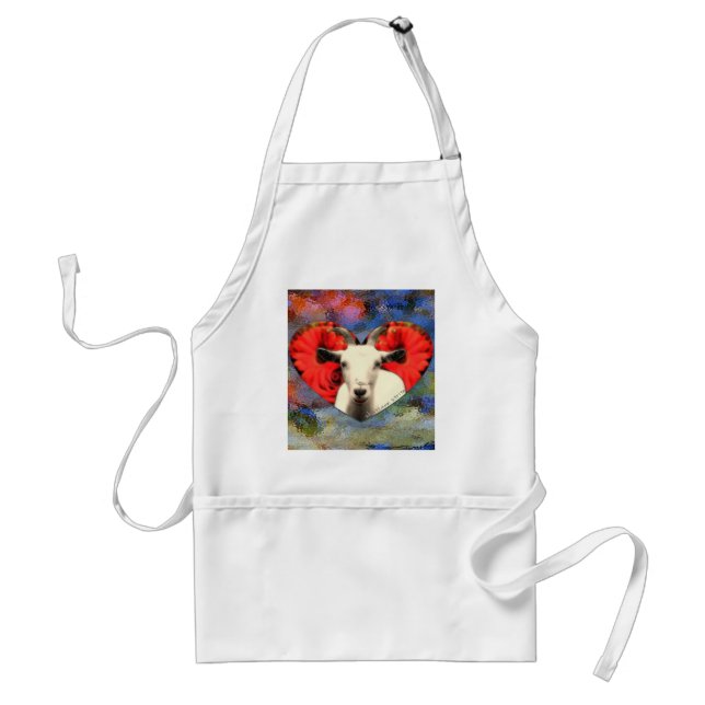 Goat With Heart Apron (Front)