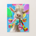 Goat with Party Blowers Jigsaw Puzzle<br><div class="desc">LET'S MAKE SOME NOISE!!! | Avanti,  the Global Humour Brand™ has been entertaining the world with its Feel Good Funny greeting cards for over 40 years. Our characters live life to the fullest and celebrate the humour in everyday life.</div>