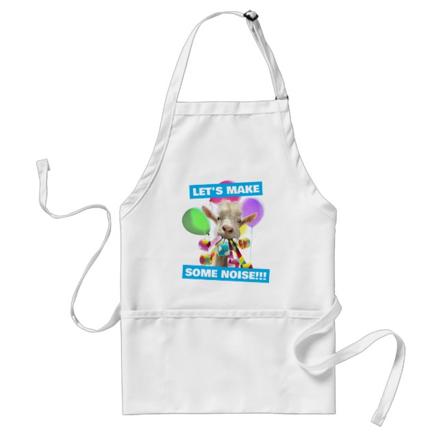 Goat with Party Blowers Standard Apron (Front)
