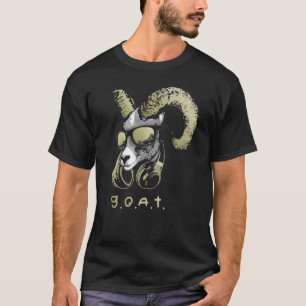 Goat With Sunglasses And Headphones  1 T-Shirt