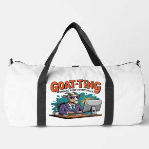 Goat Working Things Done Eventually Duffle Bag