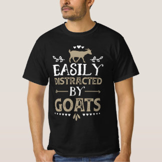 goat yoga easily distracted  T-Shirt