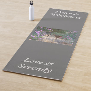Goat yoga eco mat, your own image & words, farm mat