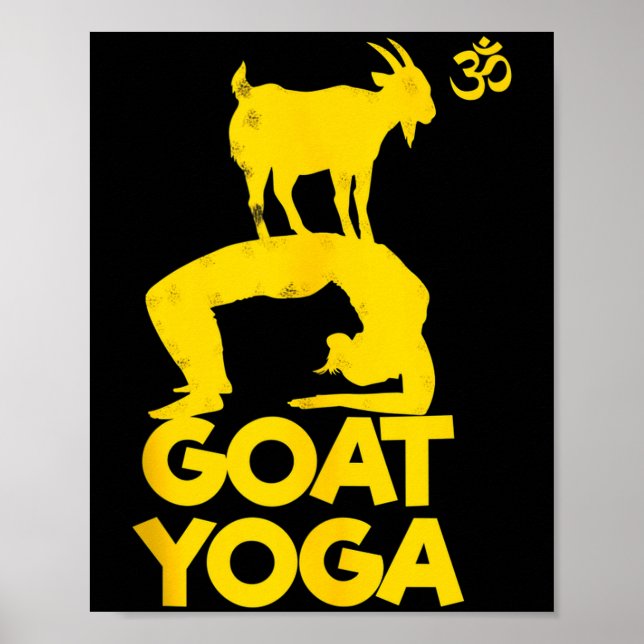 Goat Yoga Namaste Om Ying Yang Balance Yoga New Ma Poster (Front)
