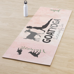 Goat Yoga Surprisingly Zen ADD YOUR TEXT Yoga Mat