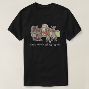 "Goatbusters" shirt (dark, various styles)