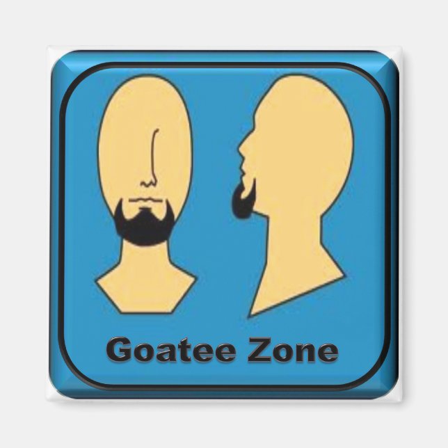 Goatee Zone Magnet (Front)