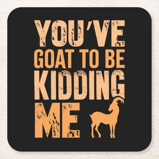 Goatlife Square Paper Coaster (Front)