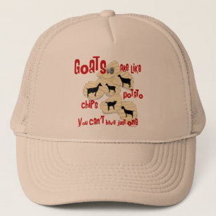Goats are Like Potato Chips Trucker Hat