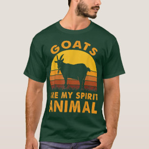 Goats Are My Spirit Animals Goat Farmer Farm T-Shirt