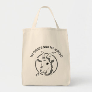 GOATS ARE MY WORLD by TotallyGoatally™ Tote Bag