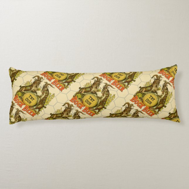 Goats Bock Beer Advertising Body Cushion (Back)