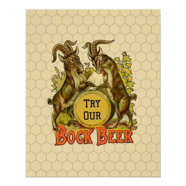Goats Bock Beer Advertising Poster (Front)