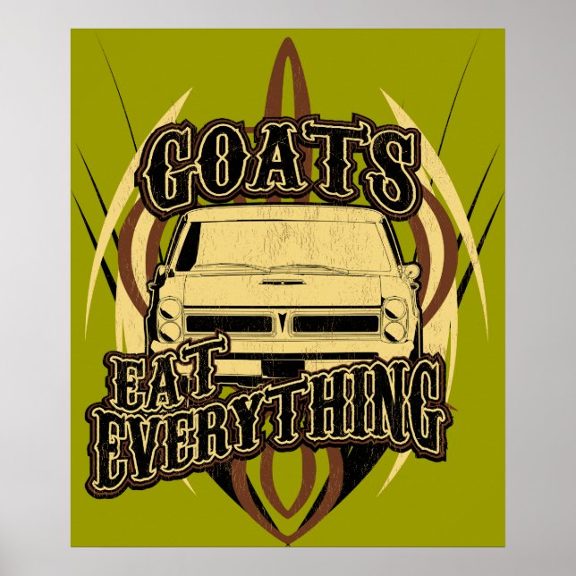 Goats Eat Everything Poster (Front)