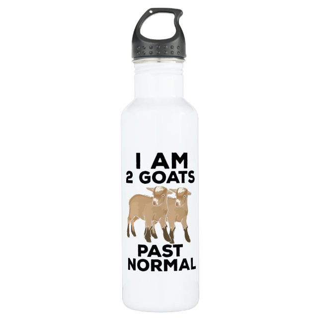 Goats - I Am 2 Goats Past Normal 710 Ml Water Bottle (Front)
