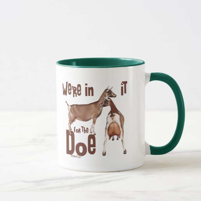 Goats In it for the Doe Dairy Goat Gifts Mug (Right)