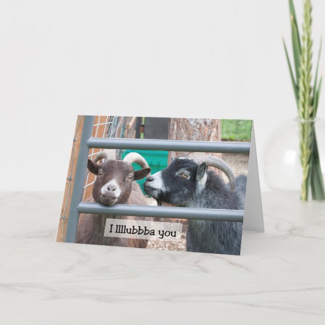 Goats Love - Frameable Art Card (Front)