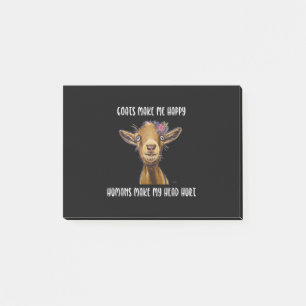 Goats Make Me Happy Goat Lover Post-it Notes