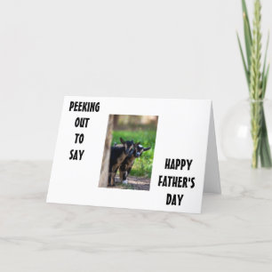 GOATS PEEK OUT TO SAY **HAPPY FATHER'S DAY** CARD