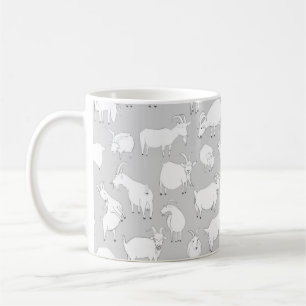 Goats playing - Grey Coffee Mug