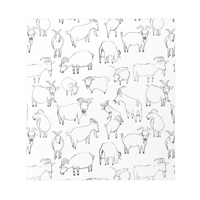 Goats Playing –  Transparent Notepad (Front)