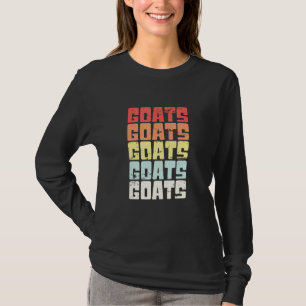 Goats Retro Vintage Design Goat Animal T-Shirt