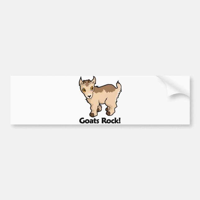 Goats Rock! Bumper Sticker (Front)