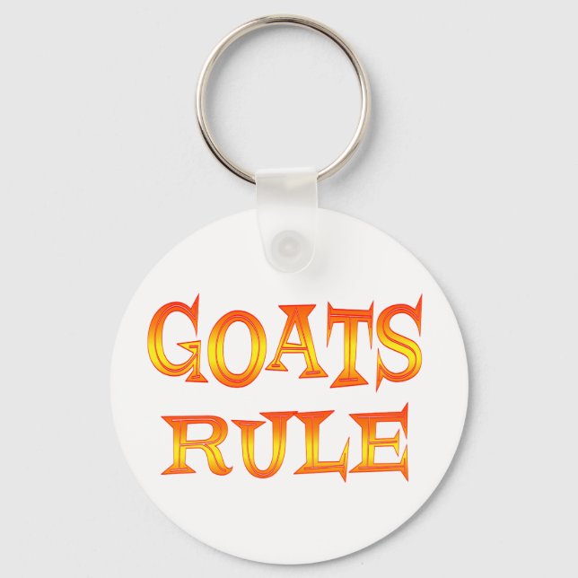 Goats Rule Key Ring (Front)