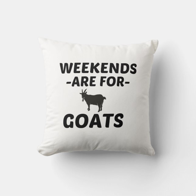 GOATS WEEKEND CUSHION (Front)