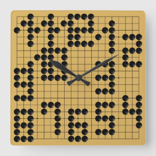 Goban Clock - 1-12 (Black Stones)