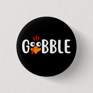 Gobble 3 Cm Round Badge