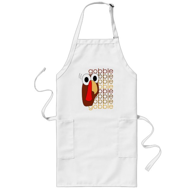 Gobble Gobble Gobble Turkey Apron #2 (Front)
