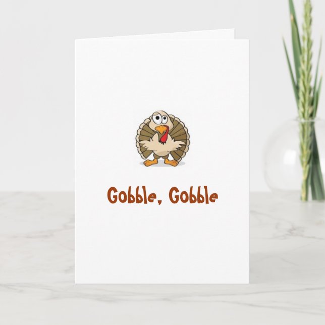 Gobble, Gobble Holiday Card (Front)