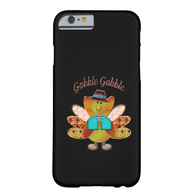 Gobble Gobble Patterned Pilgrim Turkey Case-Mate iPhone Case (Back)