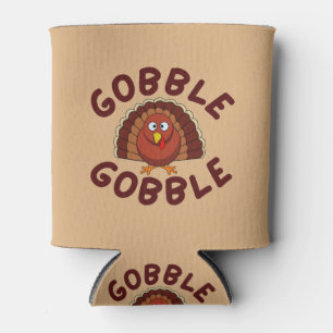 Gobble Gobble Thanksgiving  Can Cooler